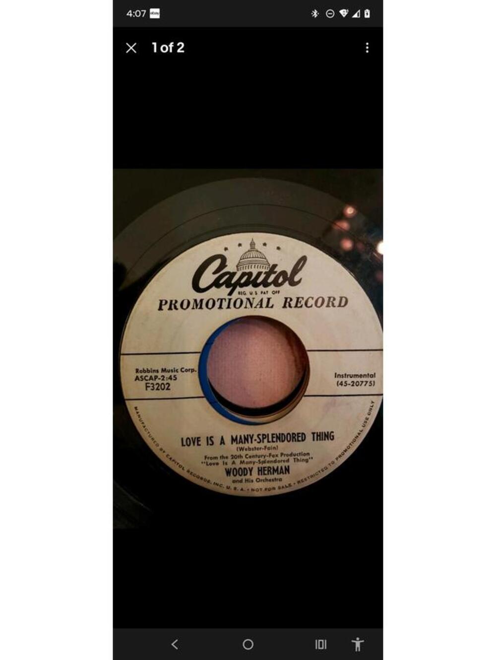 PROMO- Woody Herman -many splendored thing /house of voodoo